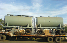 Transformer Oil Storage Tank Loaded on Trailer