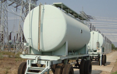 Transformer Oil Storage Tank Loaded on Trailer